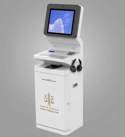 Government kiosk project in abu dhabi for Public Prosecution