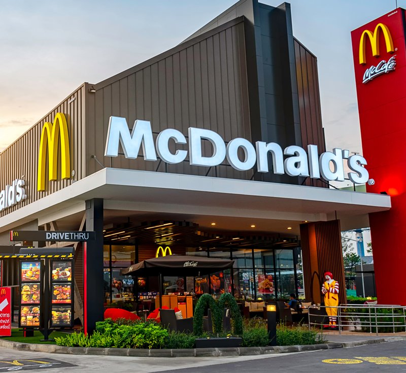 McDonald's restaurant kiosk