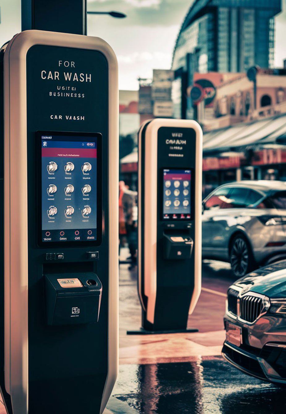 car wash self-service kiosk