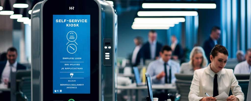 hr self-service kiosk machine