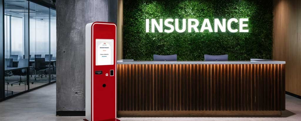insurance self-service kiosk machine