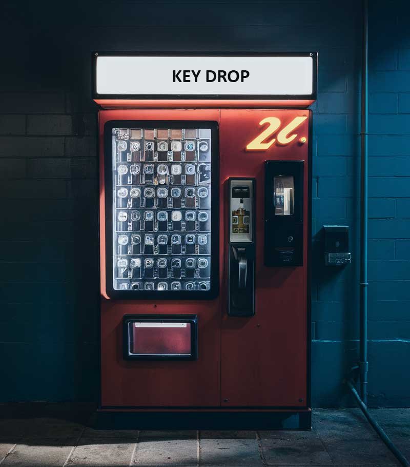 key drop machine