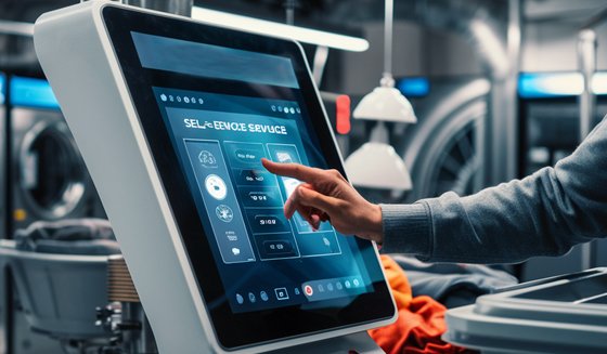 kiosk machine for laundry