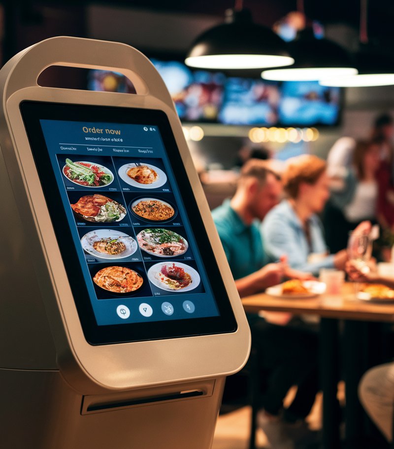 self-ordering kiosk for restaurant