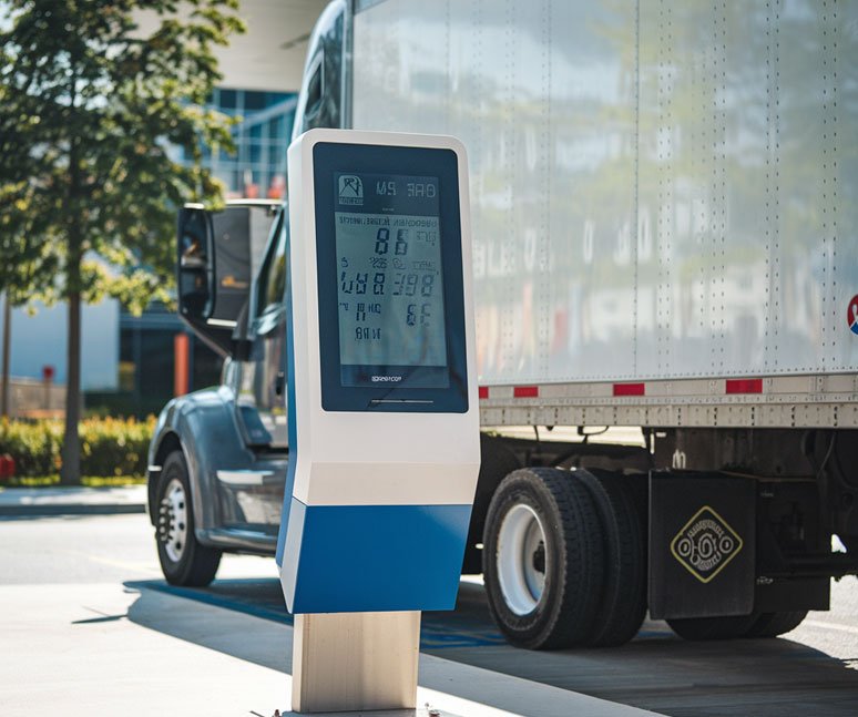 self-service driver check-in kiosk