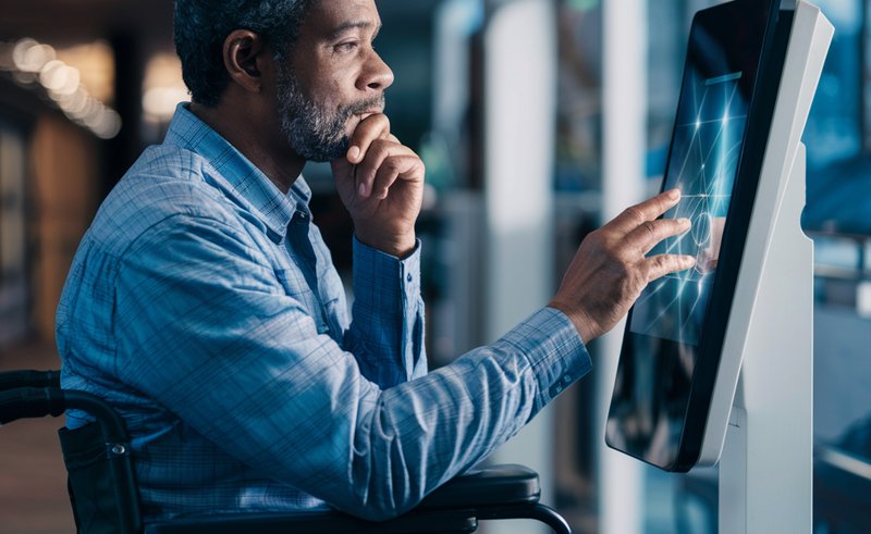 self-service kiosk machine