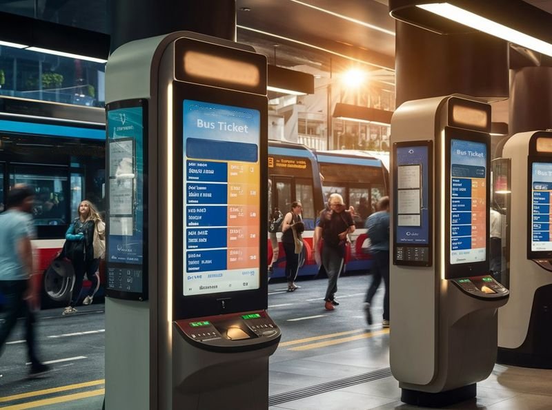 self-service ticketing kiosk