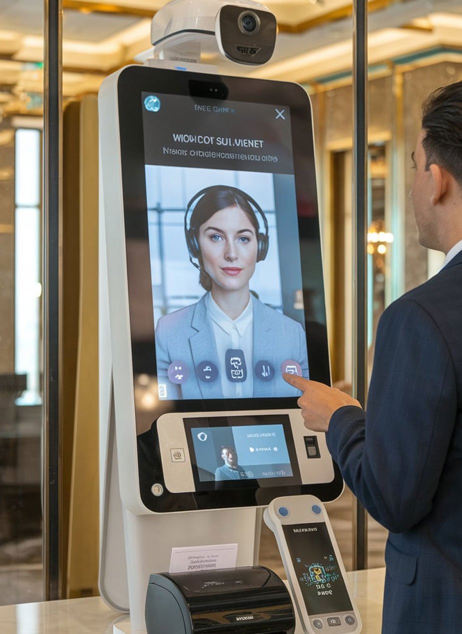 self-service video call kiosk