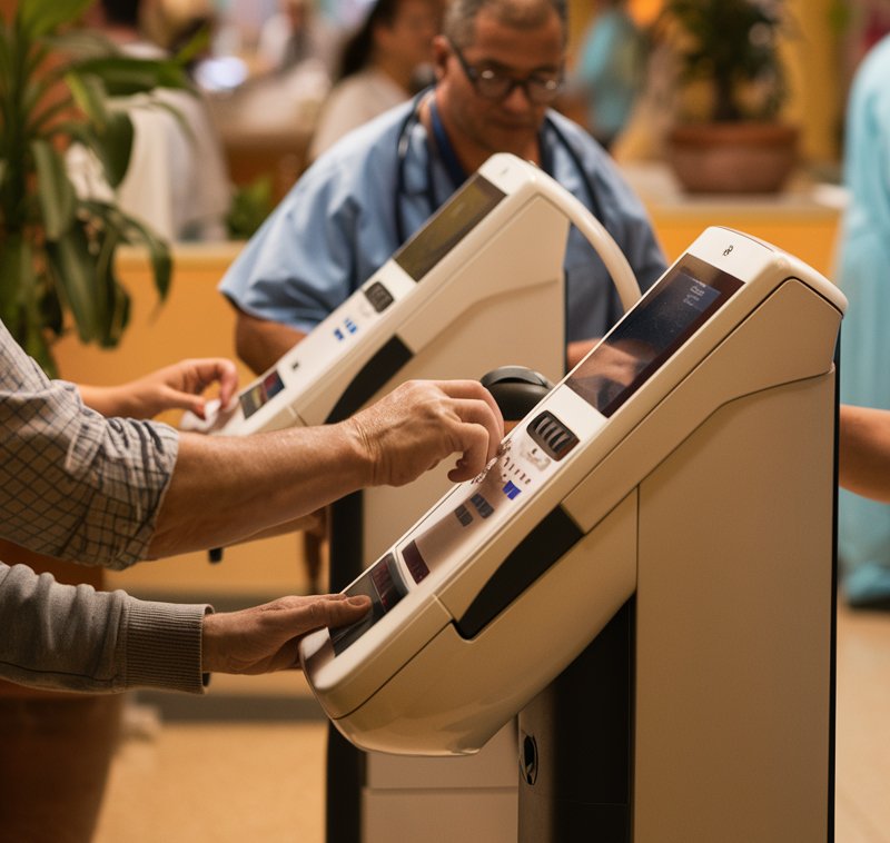 RFID in a kiosk machine